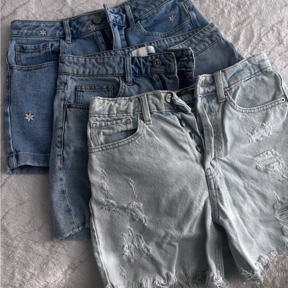 Denim Distressed Women Shorts